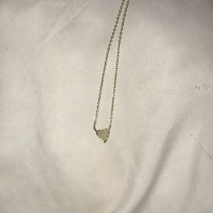 Gold and white Kendra Scott necklace